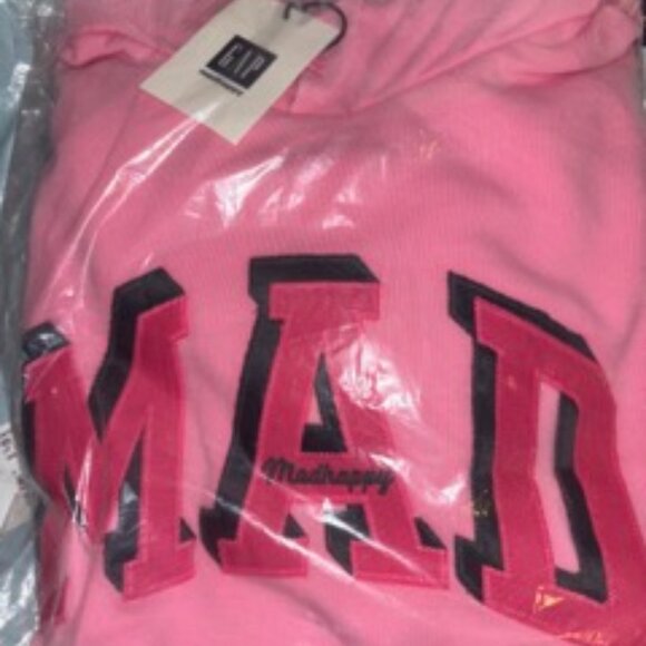 NWT BRAND NEW MADHAPPY x GAP PINK HOODIE (SIZE L) - Picture 2 of 4